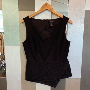 WHBM Women's Black Sleeveless Top